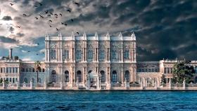 Pałac sułtański Dolmabahçe, fotografia współczesna.