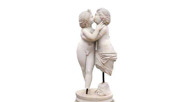Amor i Psyche, rzeźba z antycznej miejscowości Ostia pod Rzymem.