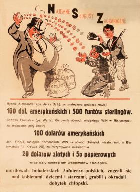 Plakat propagandowy z lat 40.