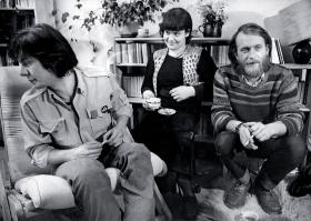 Członkowie redakcji NOWEJ (od lewej): Konrad Bieliński, Ewa Milewicz, Mirosław Chojecki, Warszawa 1980 r.