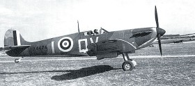 Supermarine Spitfire Mk I startujący do lotu. Zdjęcie z września 1940 r.