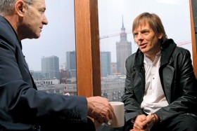 Chris Salewicz, narrator filmu, i Tomek Lipiński