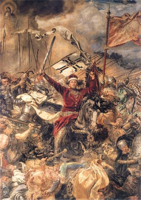 Chorągiew Królestwa w bitwie pod Grunwaldem, na obrazie Jana Matejki.