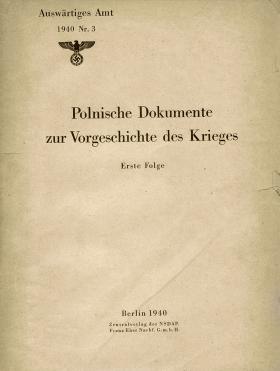 Okładka tytułowa niemieckiego wydawnictwa z 1940 r.