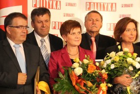 Od lewej: Andrzej Dera (PiS), Janusz Piechociński (PSL), Beata Szydło (PiS), Wacław Martyniuk (SLD) i Małgorzata Kidawa-Błońska (PO)