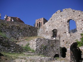 Mistra, miasto założone w XIII w. nieopodal starożytnej Sparty.
