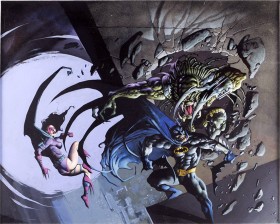 Okładka do wydania zbiorczego „Batman vs. Predator II”