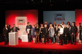 Zdjęcie zbiorowe wszystkich laureatów Nagrody Architektonicznej 2011.