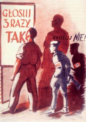 Plakat przedreferendalny, 1946 r.