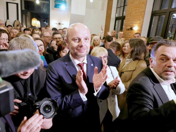 Wieczór wyborczy Konrada Fijołka w Rzeszowie, 21 kwietnia 2024 r.
