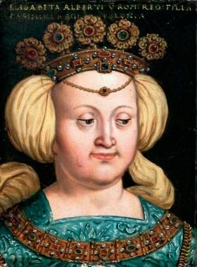 Królowej Elżbiecie Rakuszance, żonie Kazimierza IV Jagiellończyka, zarzucano, że mąż ją nadmiernie kocha – portret z XVI w.