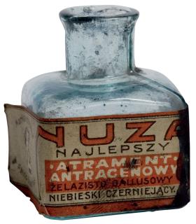 Kałamarz po atramencie firmy Nuza ze Lwowa
