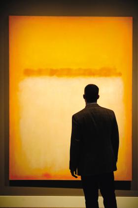„Bez tytułu” - praca Rothki wystawiona przed aukcją w nowojorskim oddziale Sotheby´s, 2010 r.
