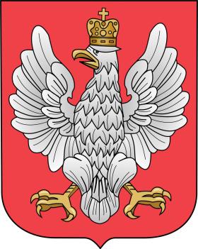 Pierwszy herb po odzyskaniu przez Polskę niepodległości z 1919 r.