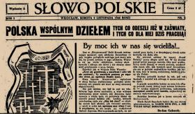 „Słowo Polskie”, tytuł kresowy, treść już socjalistyczna, Wrocław, 3 listopada 1946 r.