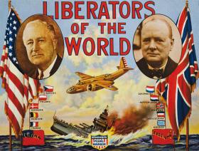 Roosevelt i Churchill - wyzwoliciele świata.