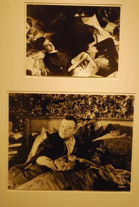 Ujęcia z pracy nad Procesem (The Trial) z 1962 r. w reż. Orsona Wellesa (oboje na dolnym zdjęciu)
