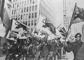 Marsz protestacyjny Czarnych Panter w Nowym Jorku, lipiec 1968 r.