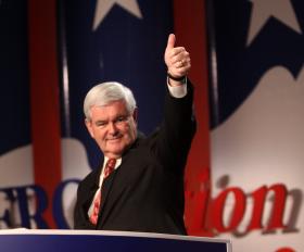 Polityczną karierę Gingricha, byłego przewodniczącego Izby Reprezentanów uważano za zakończoną, ale wysunął się właśnie na pozycję lidera wśród republikańskich kandydatów.