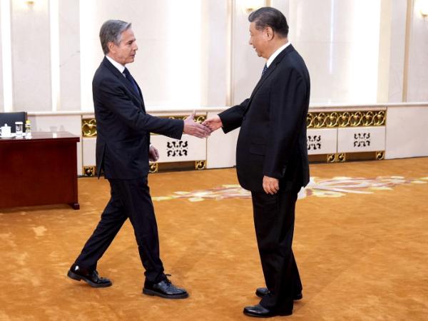 Antony Blinken spotkał się z prezydentem Chin XI Jinpingiem