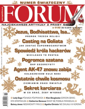 Artykuł pochodzi z 51/52 numeru tygodnika FORUM, w kioskach od 20 grudnia.
