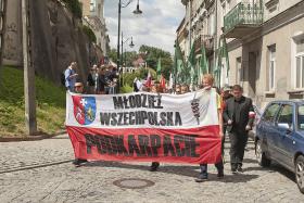 Marsz Milczenia zorganizowany w Przemyślu przez Młodzież Wszechpolską, 10 lipca 2016 r.