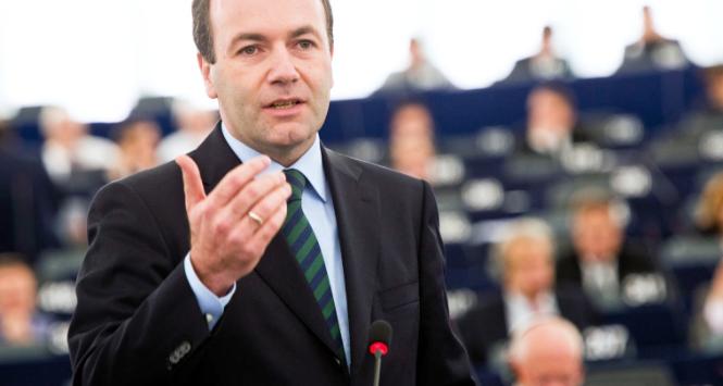 Szef centroprawicowej frakcji w Parlamencie Europejskim Manfred Weber