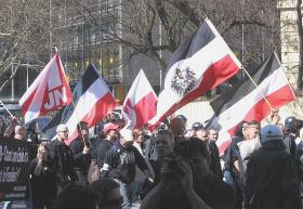 Parada neonazistów niemieckich. Monachium 2005 r.