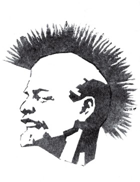 „Lenin zainspirował twórcę okładki na pierwszą płytę Big Cyca – był na niej już nie tylko z irokezem, ale też w skórze, glanach i tak dalej.”