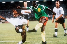 Mundial 1990.Ćwierćfinałowy mecz Kamerun - Anglia (2:3)