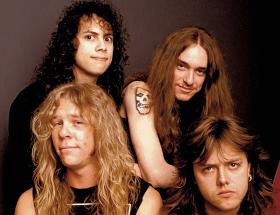 Metallica z Cliffem Burtonem (u góry po prawej) w składzie