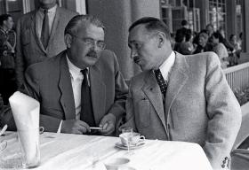 Hilary Minc i Bolesław Bierut.