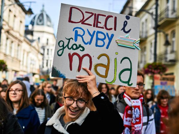 Protest klimatyczny w Łodzi