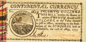 Papierowa waluta, tzw. colonials, emitowana przez administracje poszczególnych kolonii.