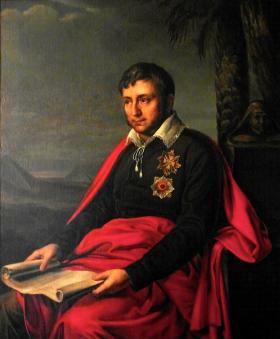 Jan Potocki na portrecie pędzla Alexandra Varneka