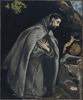 El Greco „Święty Franciszek pogrążony w modlitwie”. Wystawa „Francis Bacon: od Picassa do Velázqueza”