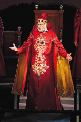 Placido Domingo jako Francesco Foscari w „Dwóch foskariuszach” Giuseppe Verdiego.