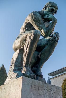 Auguste Rodin, „Myśliciel”, 1902 r. Muzeum Rodina w Paryżu.