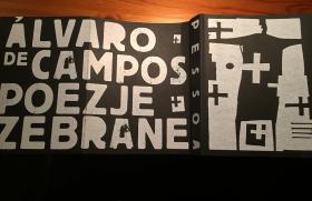 Fernando Pessoa, „Poezje zebrane Alvaro de Campos”, przeł. Wojciech Charchalis,  Wydawnictwo Lokator. Projekt okładki: Piotr Kaliński.