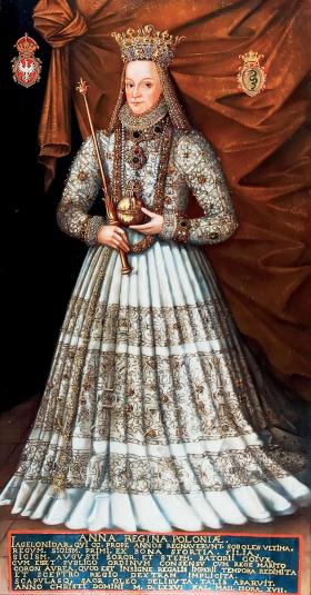 Anna Jagiellonka na portrecie wykonanym z okazji koronacji, XV w.