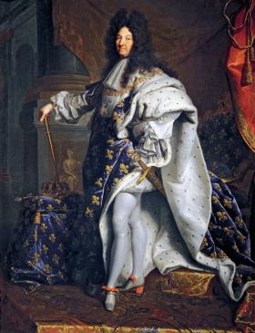 Swej władzy Ludwik XIV nadawał coraz większy przepych, a majestatowi wymiar boski.