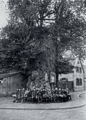 Pod drzewem Lutra w Wormacji, 1900 r.