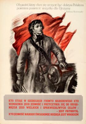 Plakat propagandowy z 1952 r.