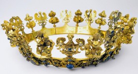 Korona królowej Blanki ze skarbu średzkiego.