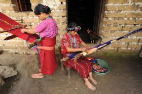 Popularne wsród chajulskich kobiet tkactwo technologicznie jest niemal identyczne jak u starożytnych Majów.