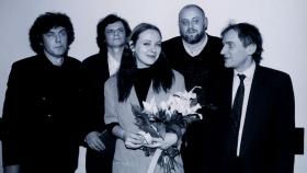 1993 r., laureaci pierwszej, historycznej edycji Paszportów, Stasys Eidrigevicius, Jacek Bławut, Katarzyna Nosowska, Tadeusz Słobodzianek i Stanisław Leszczyński.