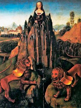 Alegoria czystości; obraz Hansa Memlinga z ok. 1480 r.