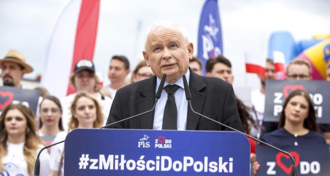 Stawiski. Jarosław Kaczyński na pikniku PiS, 23 lipca 2023 r.