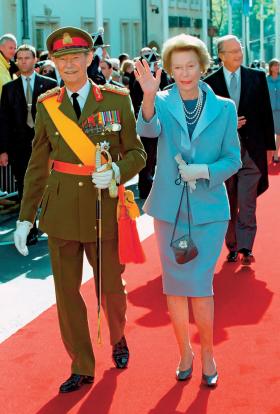 Wielki książę Luksemburga Jan z wielką księżną Józefiną Charlottą, 2000 r.