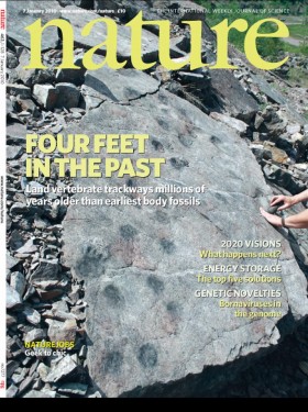 Pierwszy numer czasopisma Nature ze stycznia 2010 roku z artykułem polskich uczonych o odkryciu w Górach świętokrzyskich lądowego kregowca sprzed 395 mln lat.